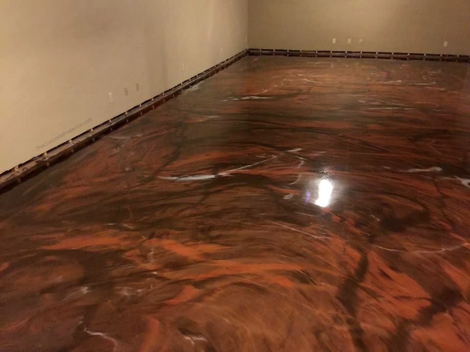 metallic-basement-flooring